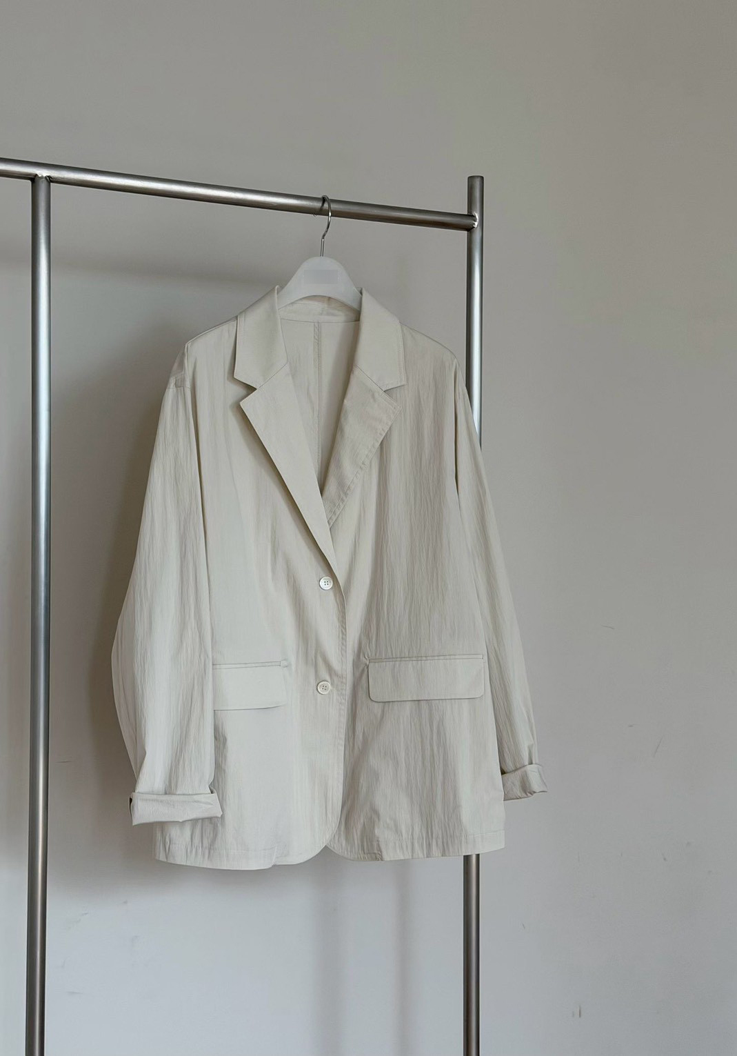 A39.瘦瘦歐膩粉彩西裝外套