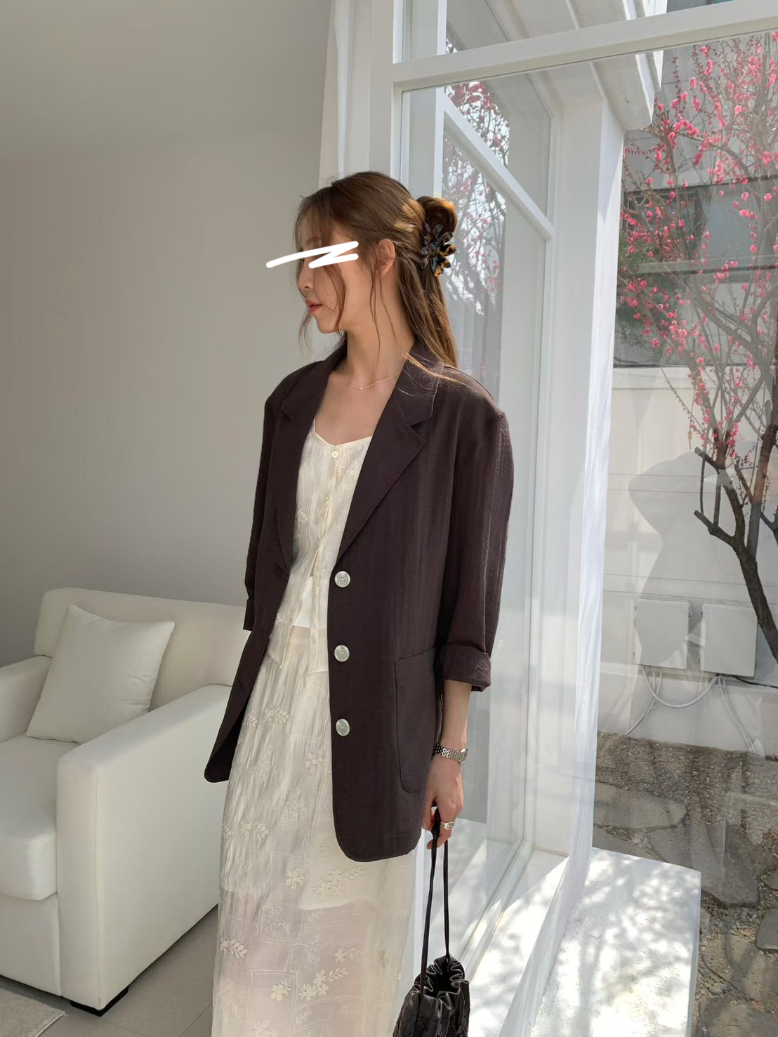 B39.輕薄雙口袋西裝外套