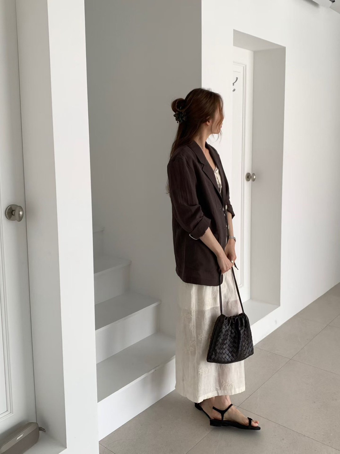 B39.輕薄雙口袋西裝外套