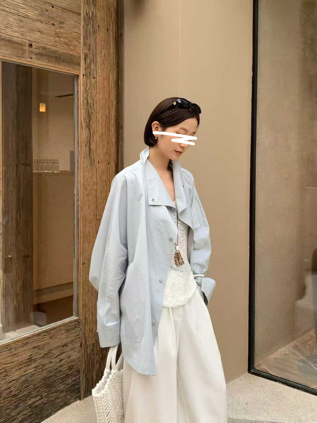 清爽薄款風衣外套