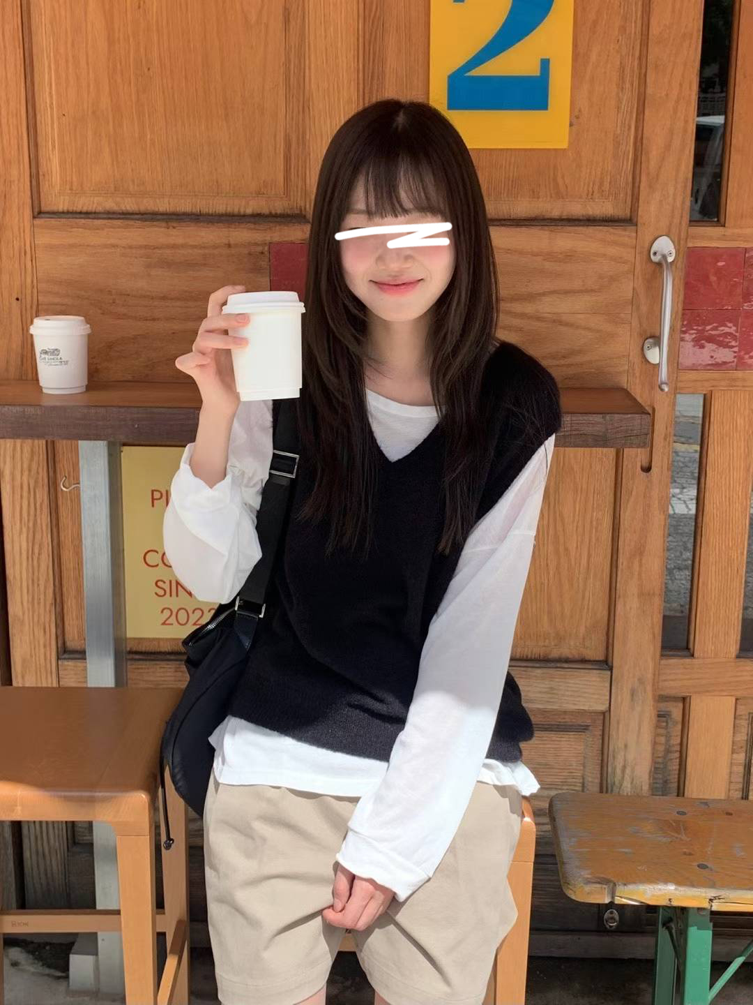 A89.氣質女孩V領針織背心