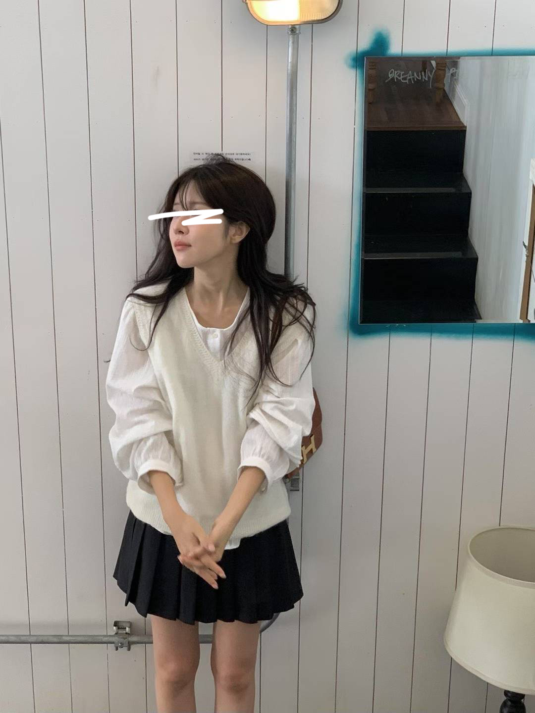 A89.氣質女孩V領針織背心