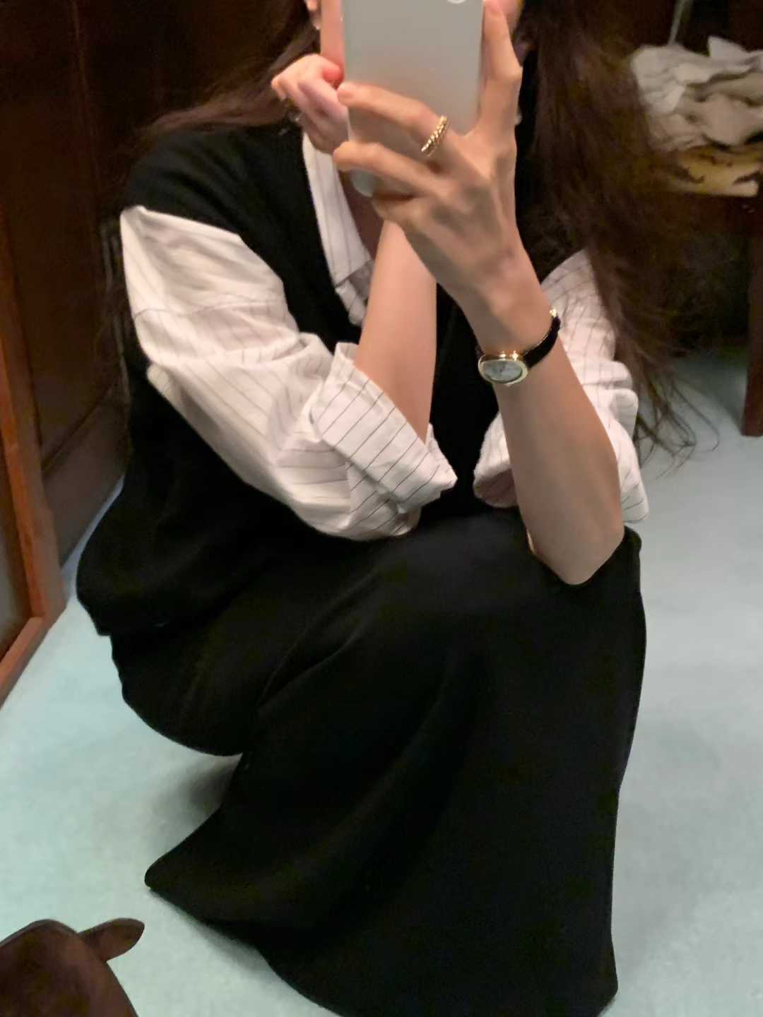 B86.顏值家浣熊美麗諾羊毛混紡無縫背心