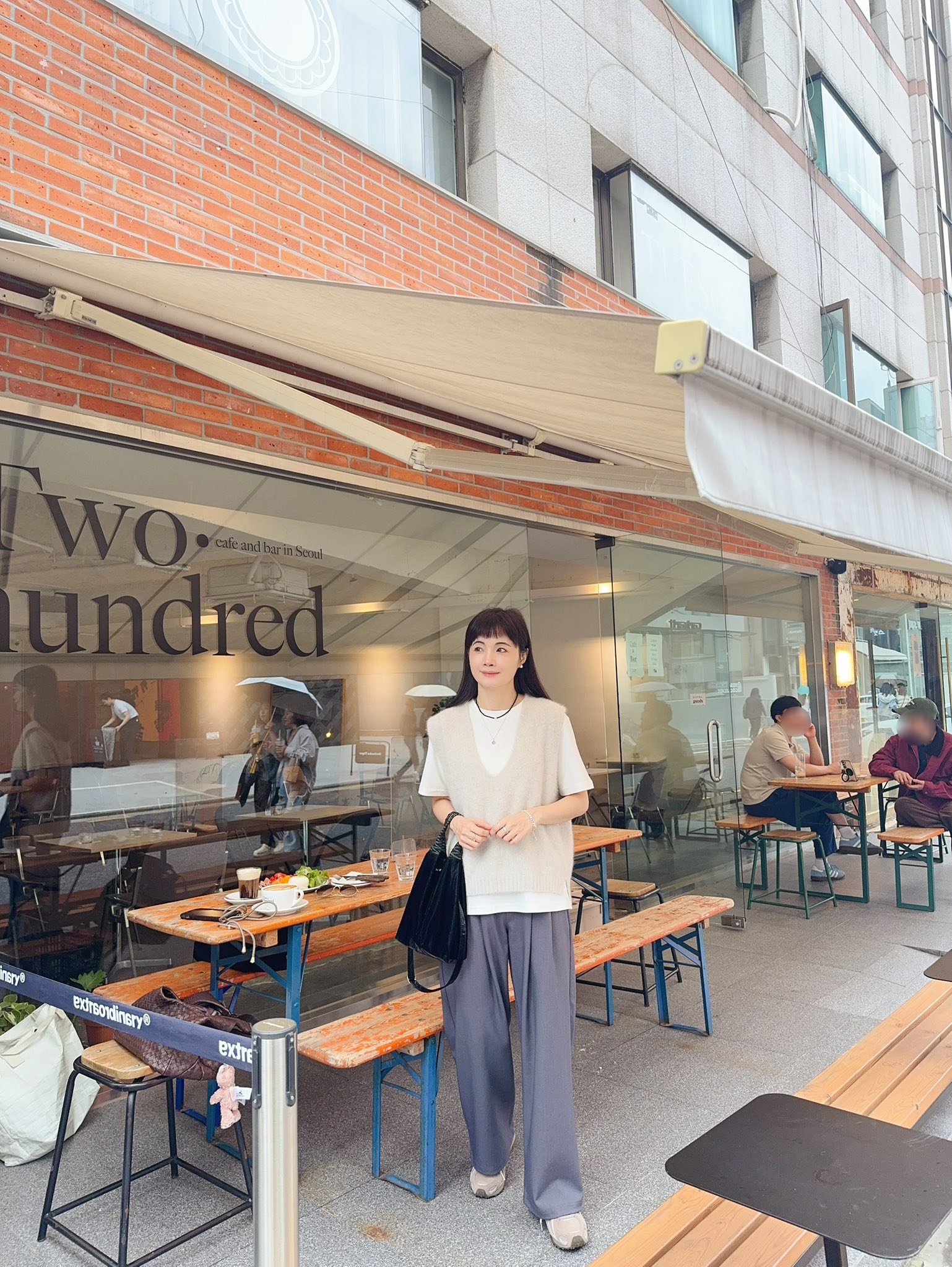 星星家羊毛狐狸V領背心