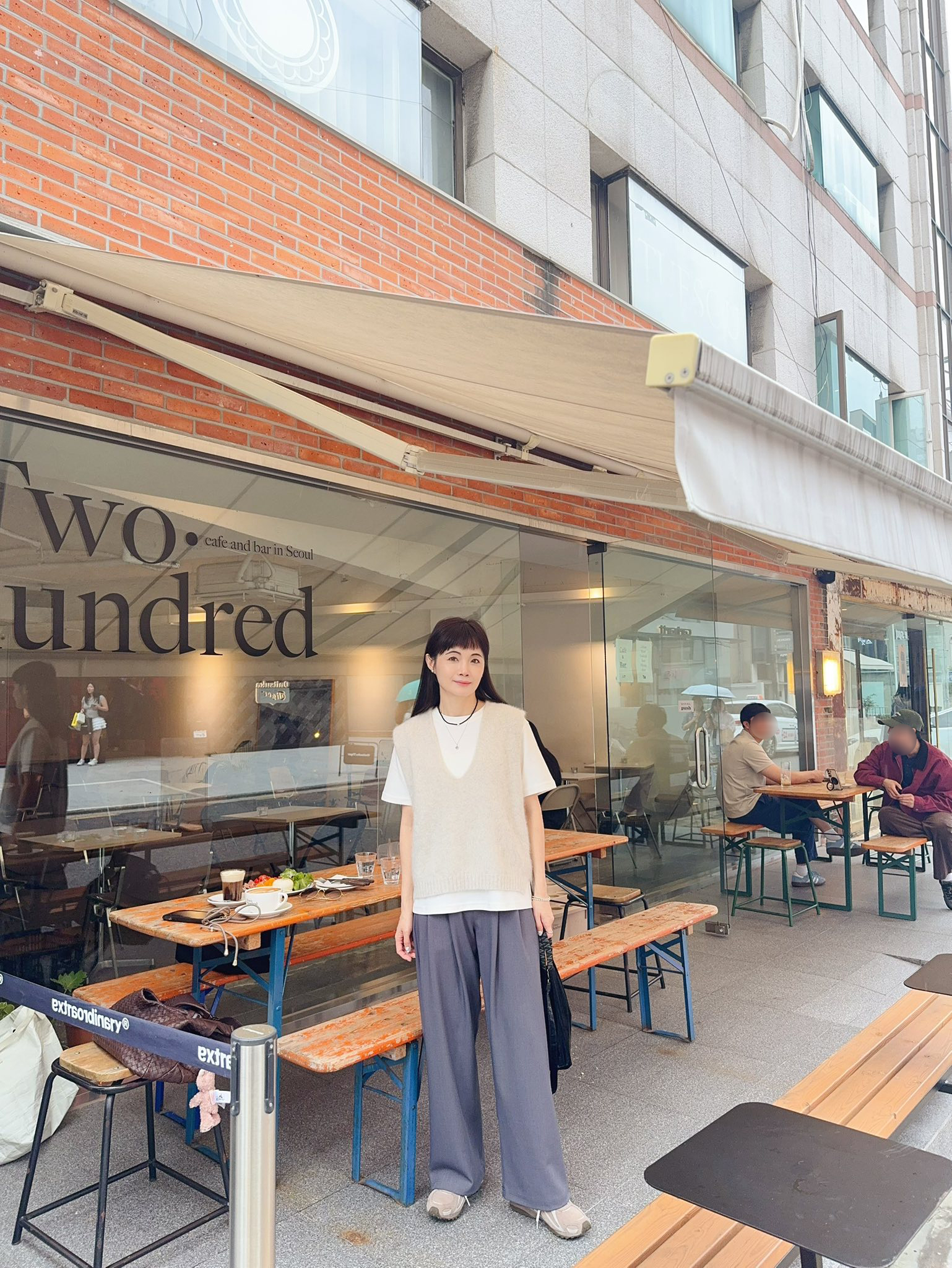 星星家羊毛狐狸V領背心