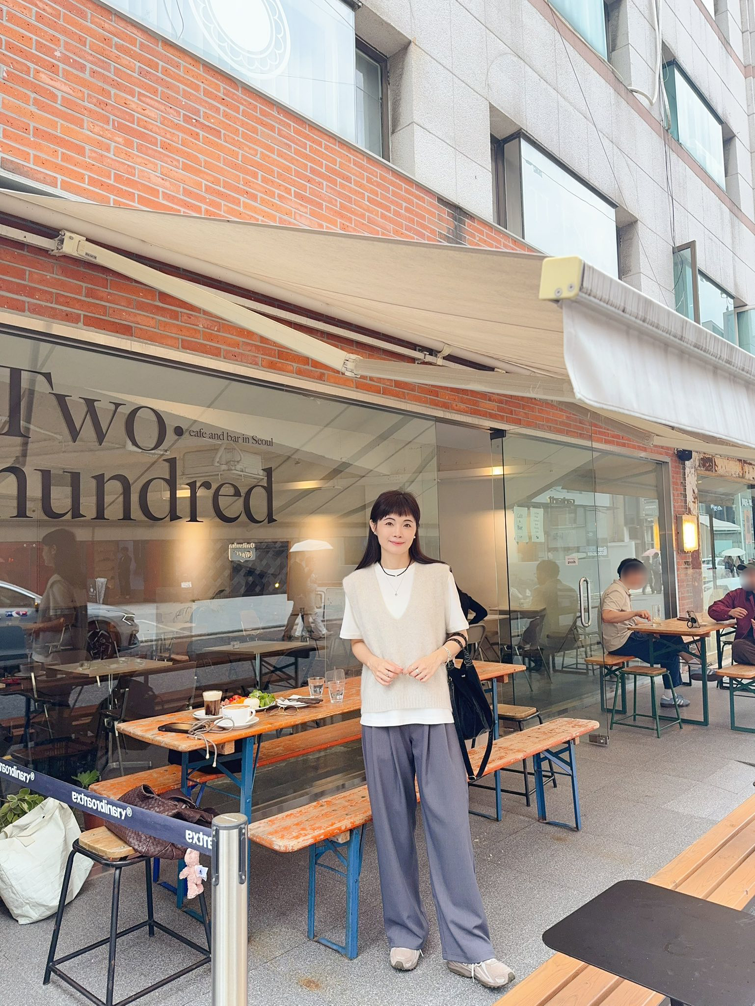 星星家羊毛狐狸V領背心