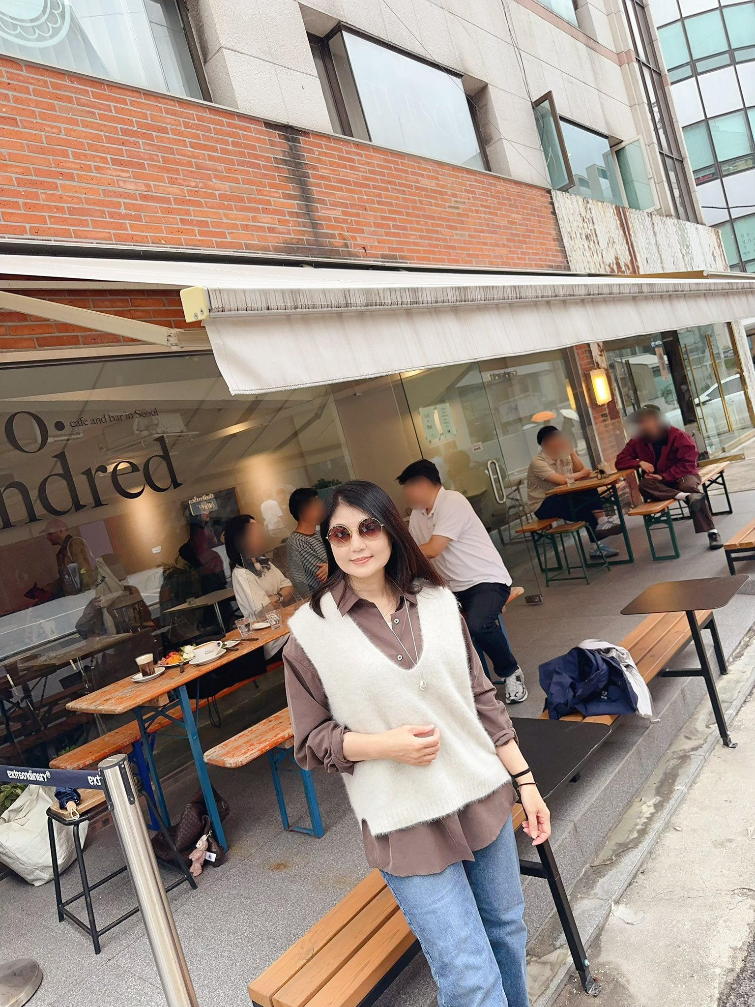 星星家羊毛狐狸V領背心