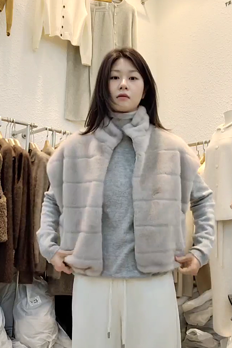 B37.星星家雙面穿冬日毛毛背心