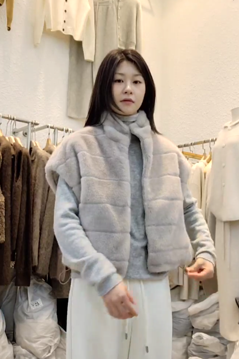 B37.星星家雙面穿冬日毛毛背心