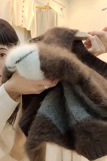 B32.星星家100%羊毛雙格造型背心