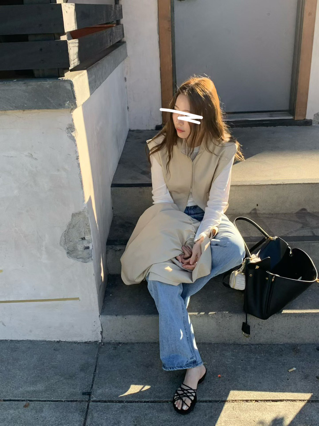 B61.時尚好搭立領包肩口袋背心