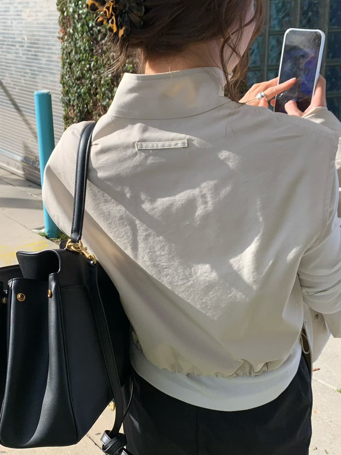 B61.時尚好搭立領包肩口袋背心