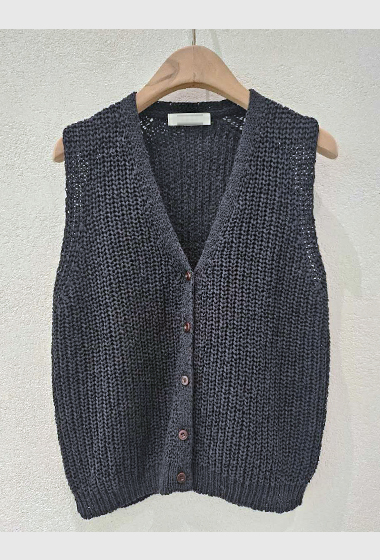 A85.星星家春分V領背心罩衫