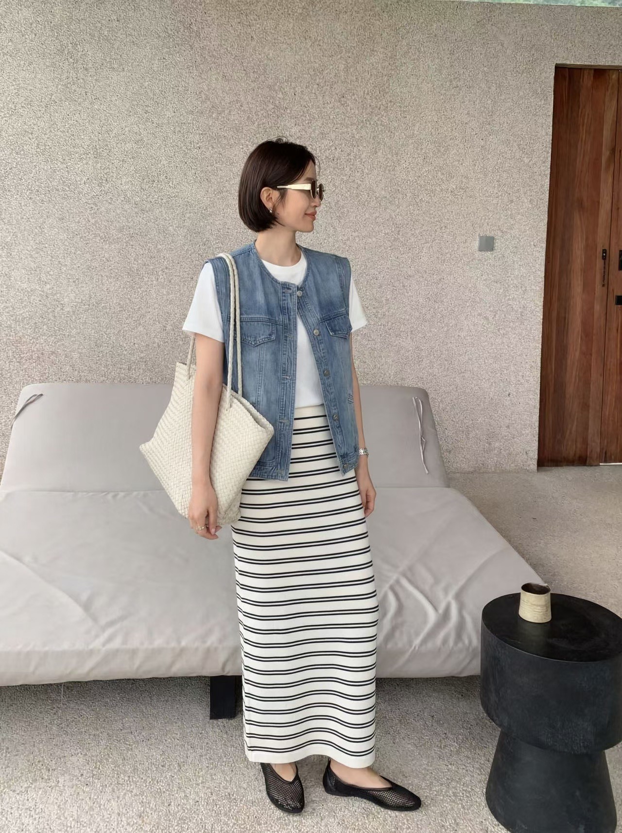 時尚百搭牛仔背心