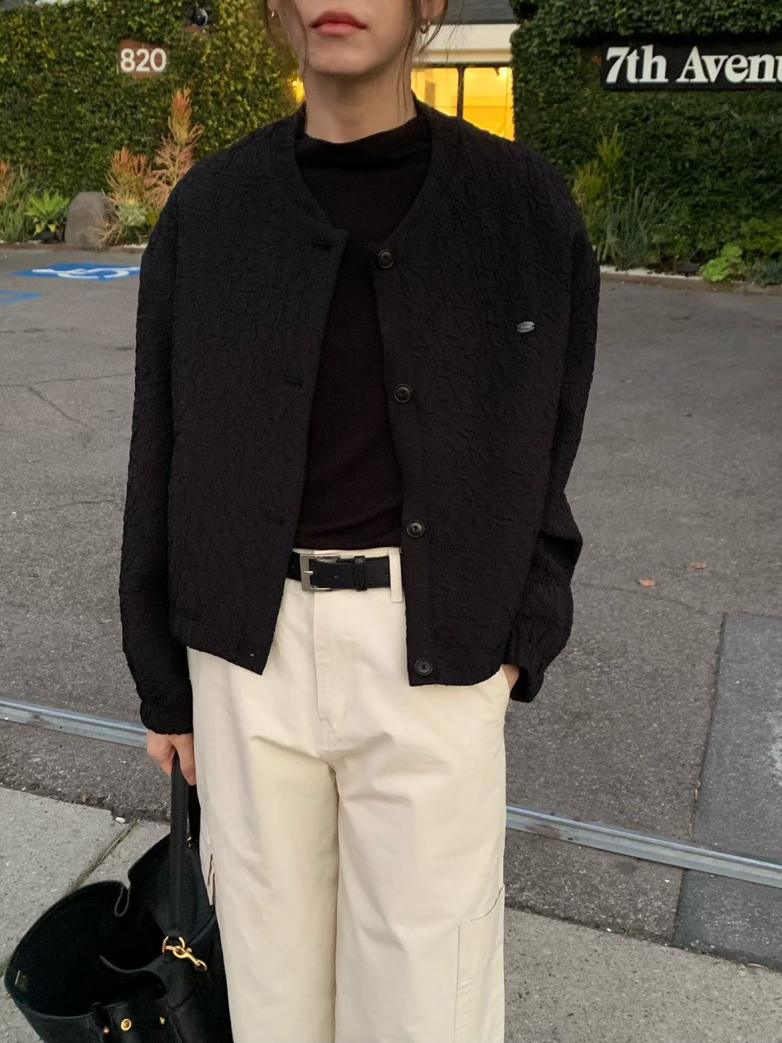 B67.甜美精緻壓紋棒球外套