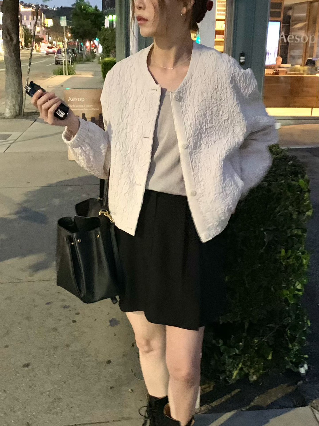 B67.甜美精緻壓紋棒球外套