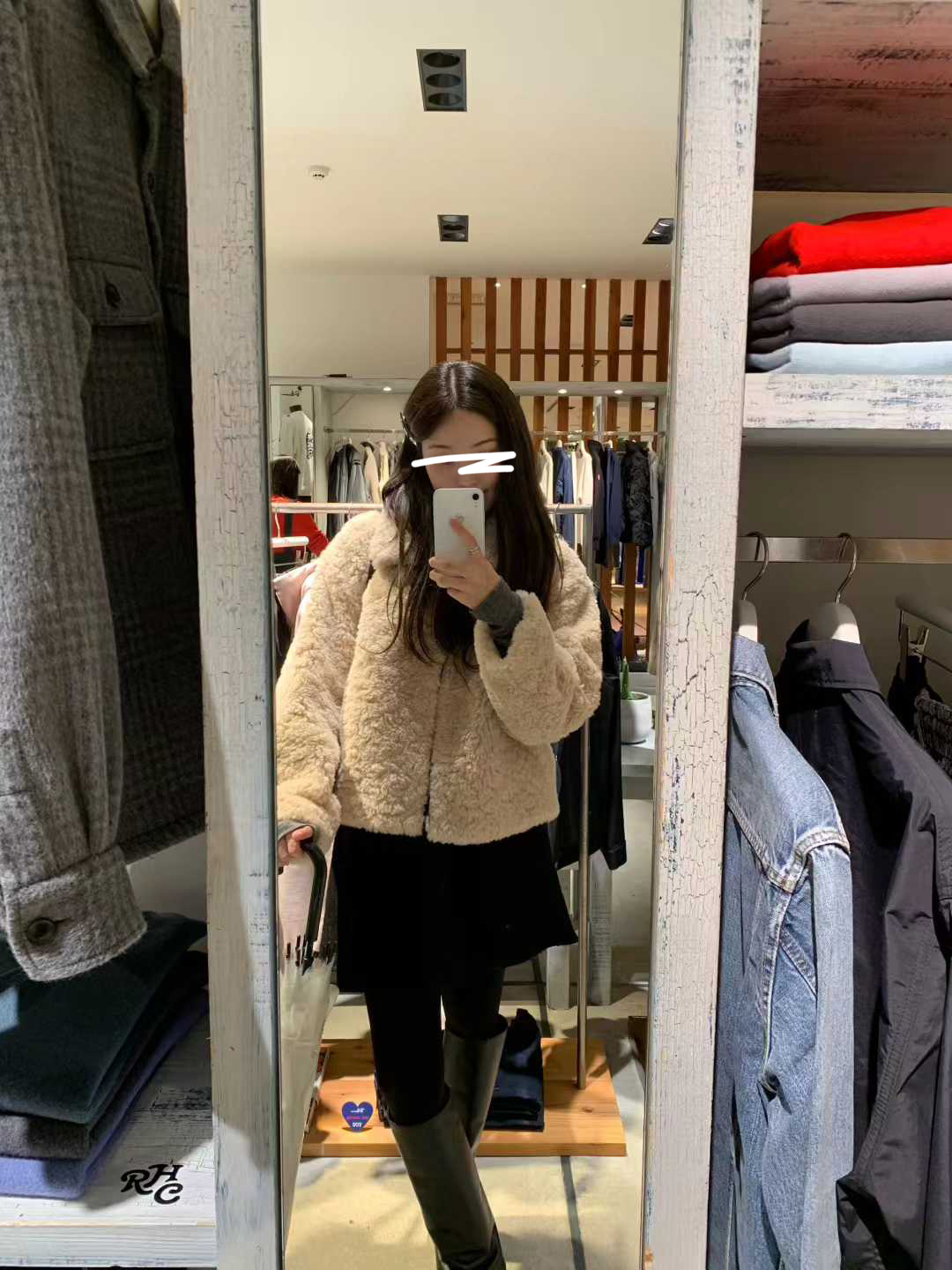 A19.顏值家泰迪熊毛毛翻領外套