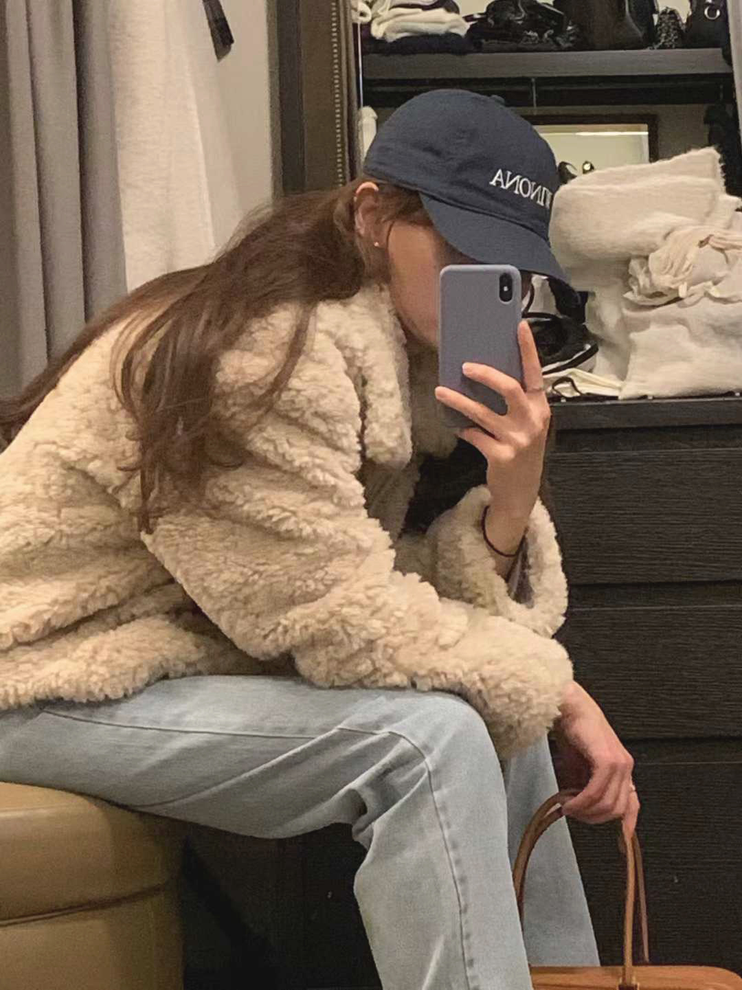 A19.顏值家泰迪熊毛毛翻領外套