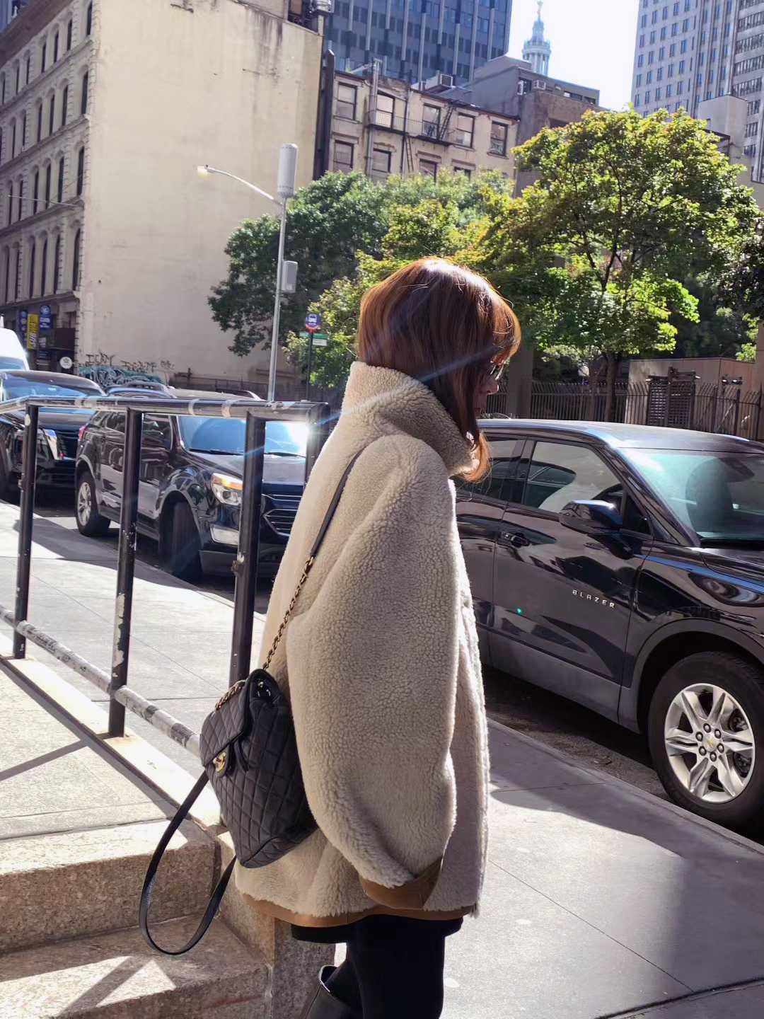 A20.顏值家可愛正反麂皮QQ毛外套