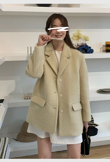 A21.顏值家BABY駝羊毛淑女大衣