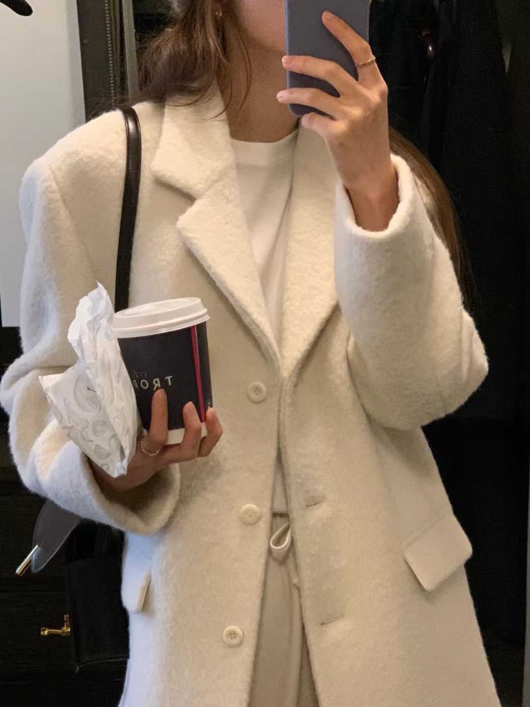 A21.顏值家BABY駝羊毛淑女大衣