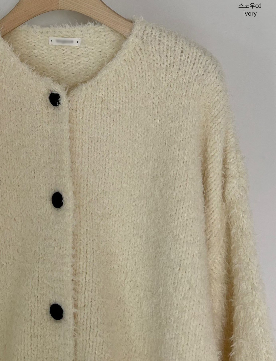 A18.小V家柔美圓領駝羊毛毛衣外套