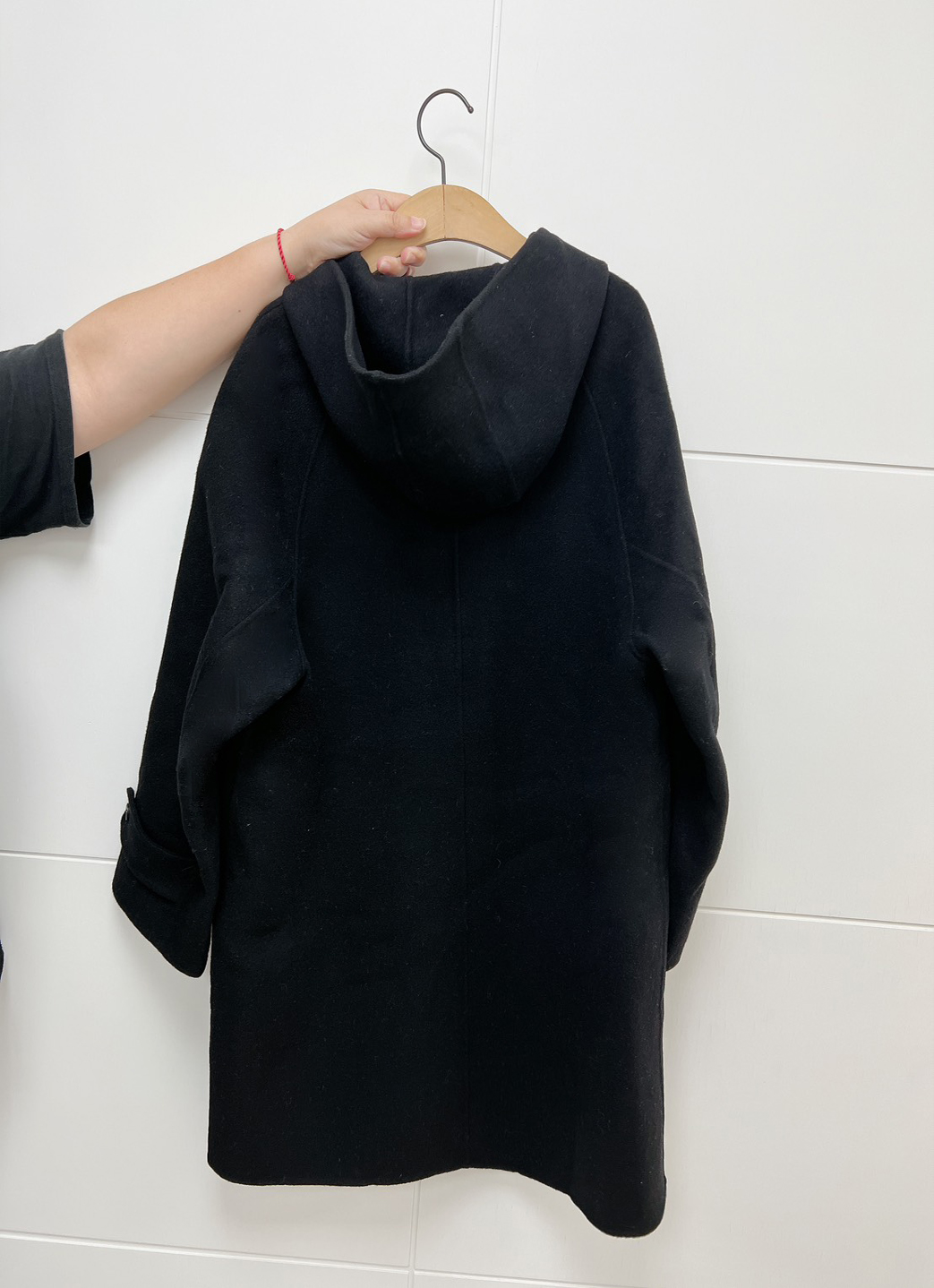 溫柔可愛50%CASHMERE連帽手工大衣