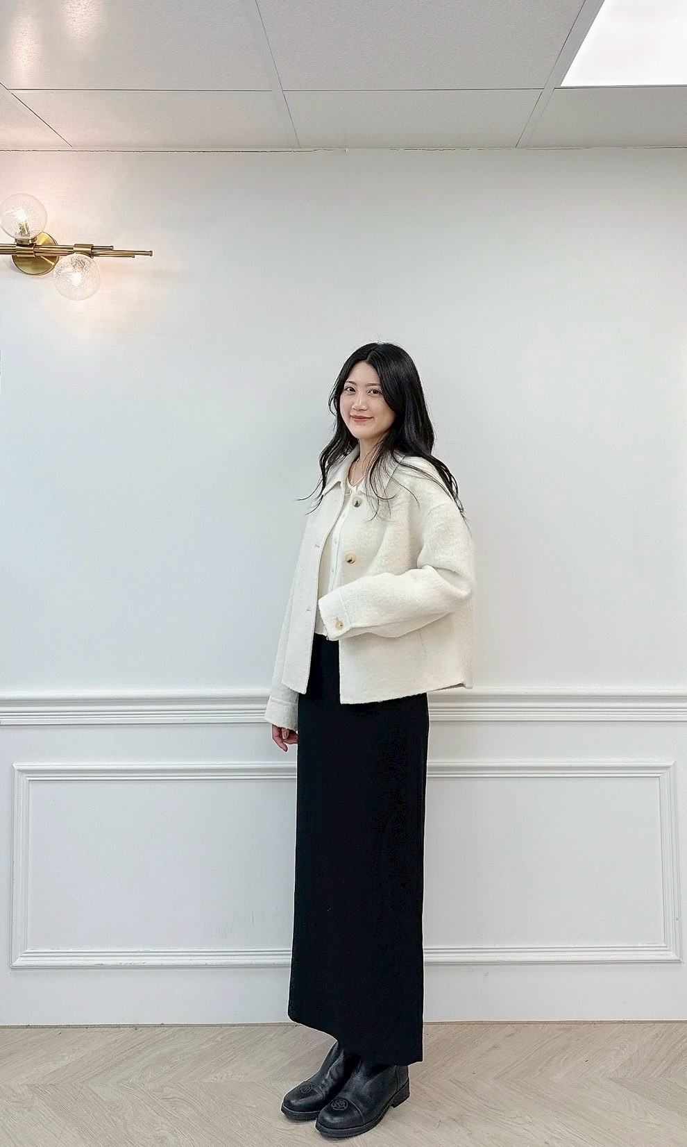 C01.甜美翻領23.5%BABY ALPACA手工短大衣