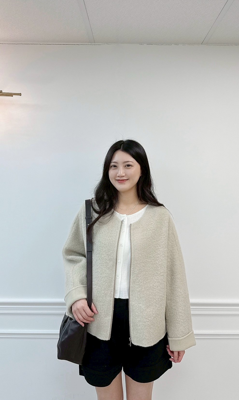 C03.圓領反摺袖23.5%BABY ALPACA手工大衣