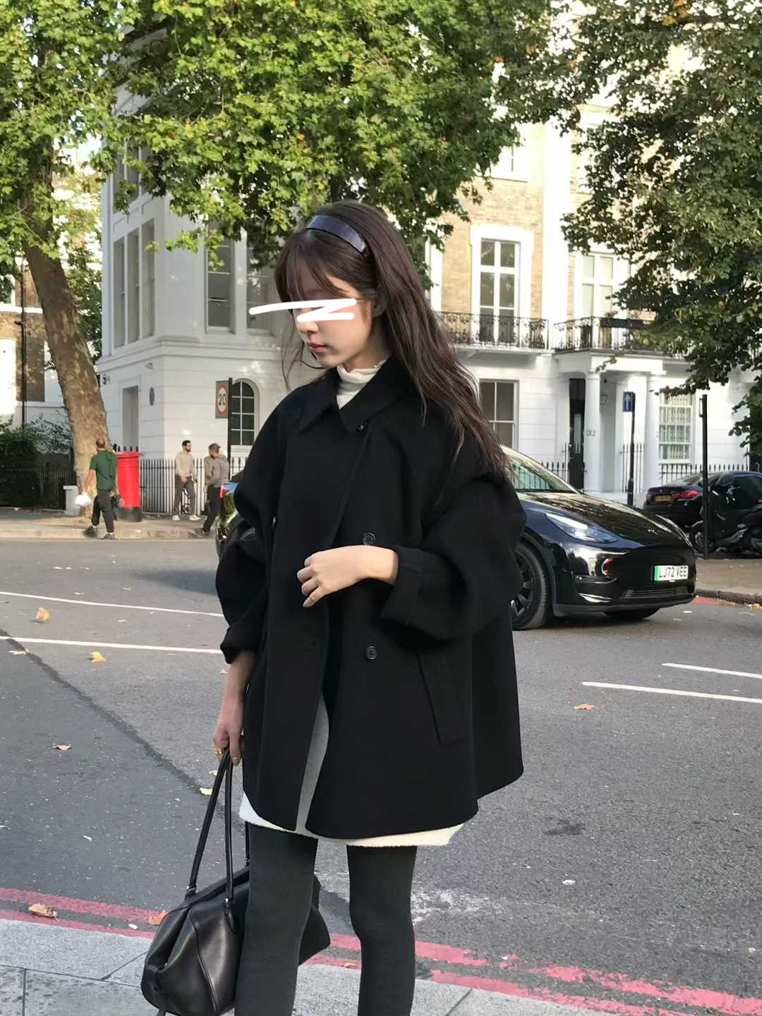 A73.小V家10%CASHMERE時髦手工大衣