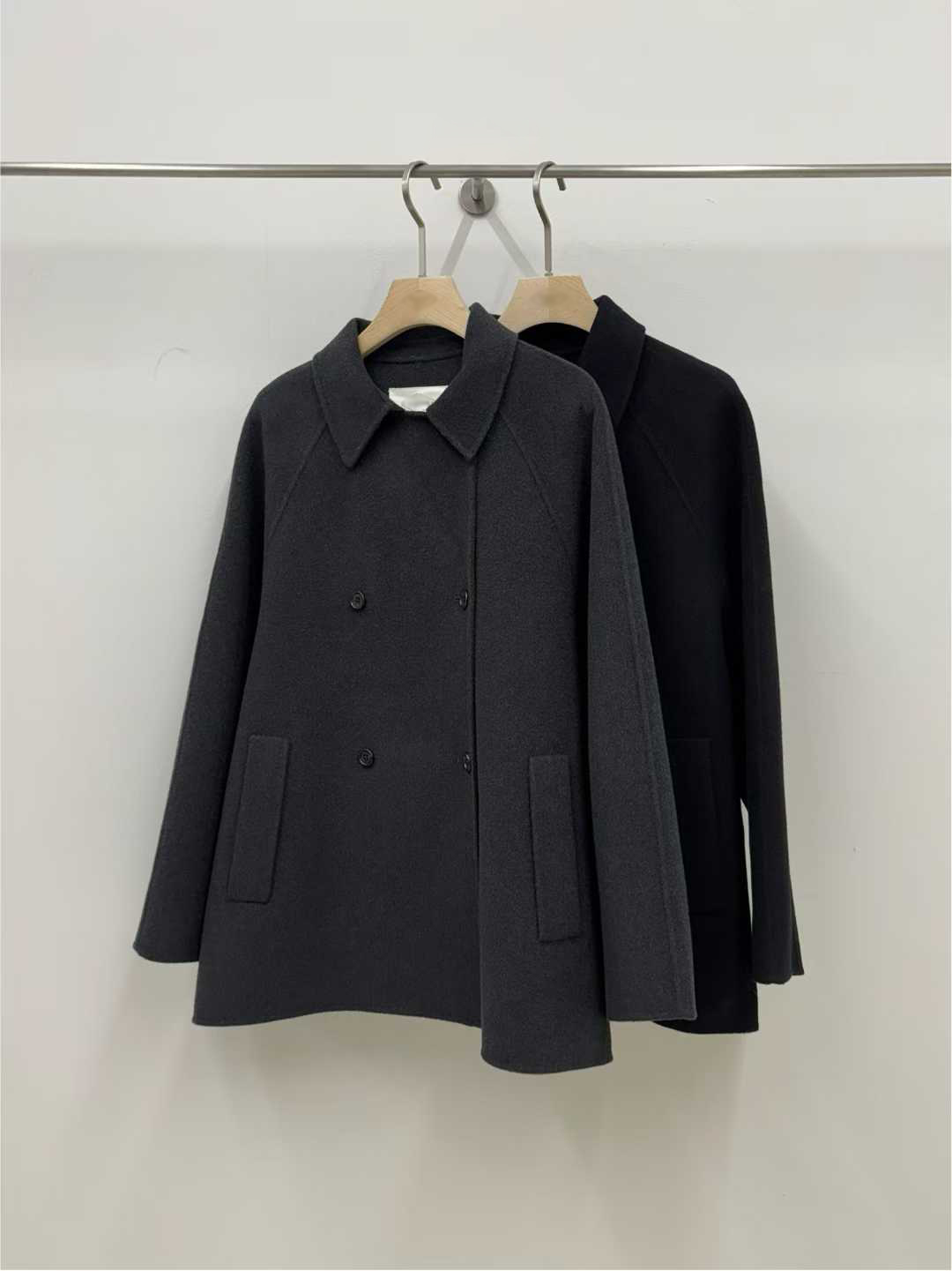 A73.小V家10%CASHMERE時髦手工大衣