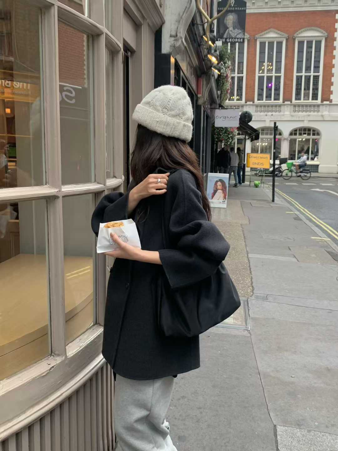 A73.小V家10%CASHMERE時髦手工大衣