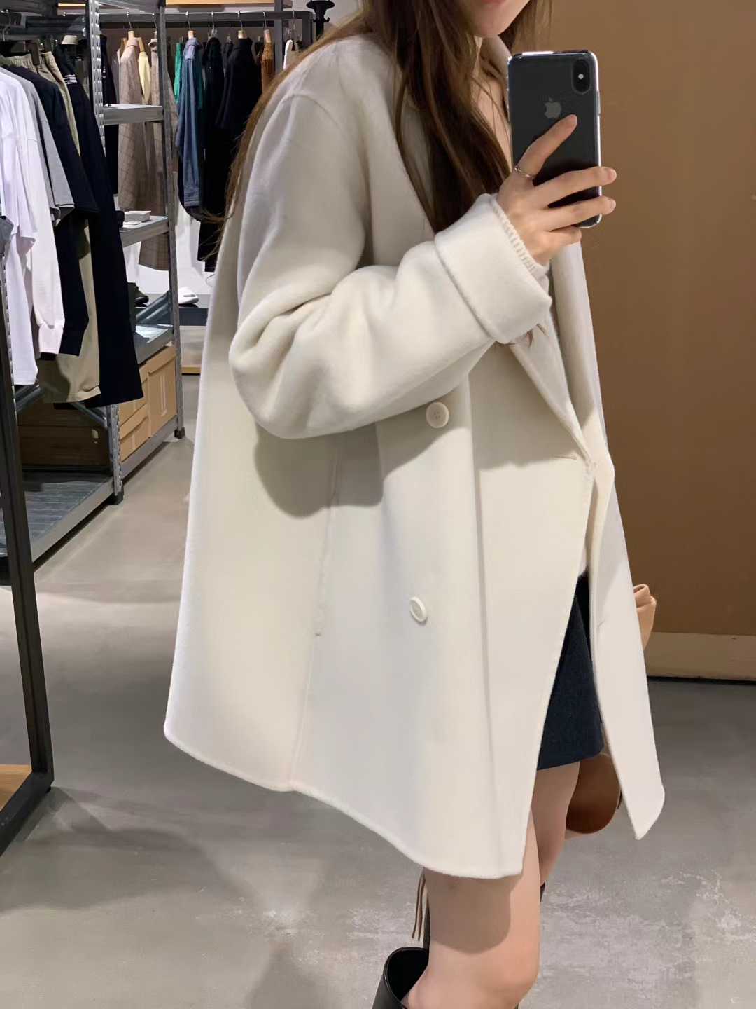 B120.顏值家柔色90%WOOL手工西裝大衣