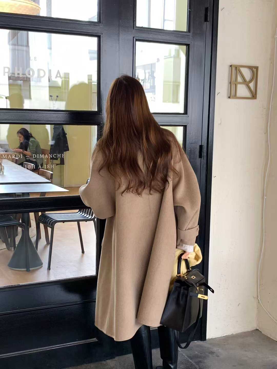 B106.顏值家10%CASHMERE手工長大衣