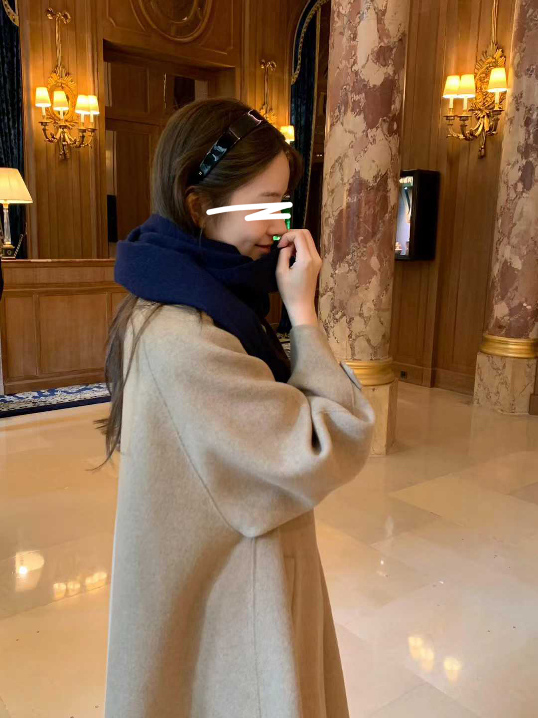 B106.顏值家10%CASHMERE手工長大衣