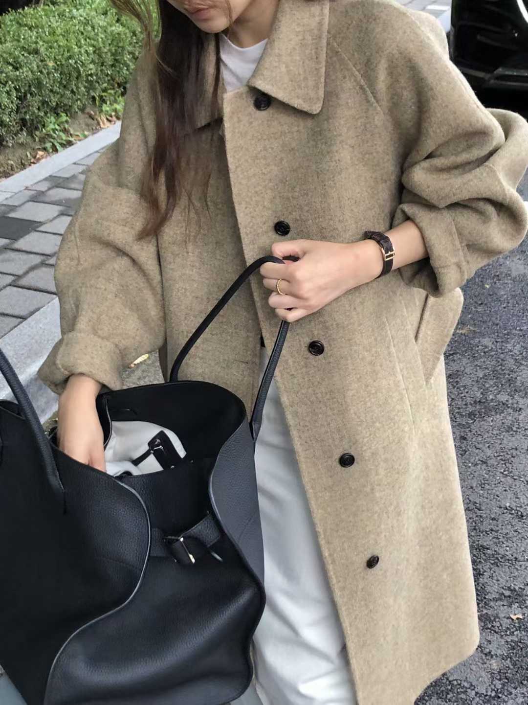 B118.大V家英國100%WOOL手工長大衣