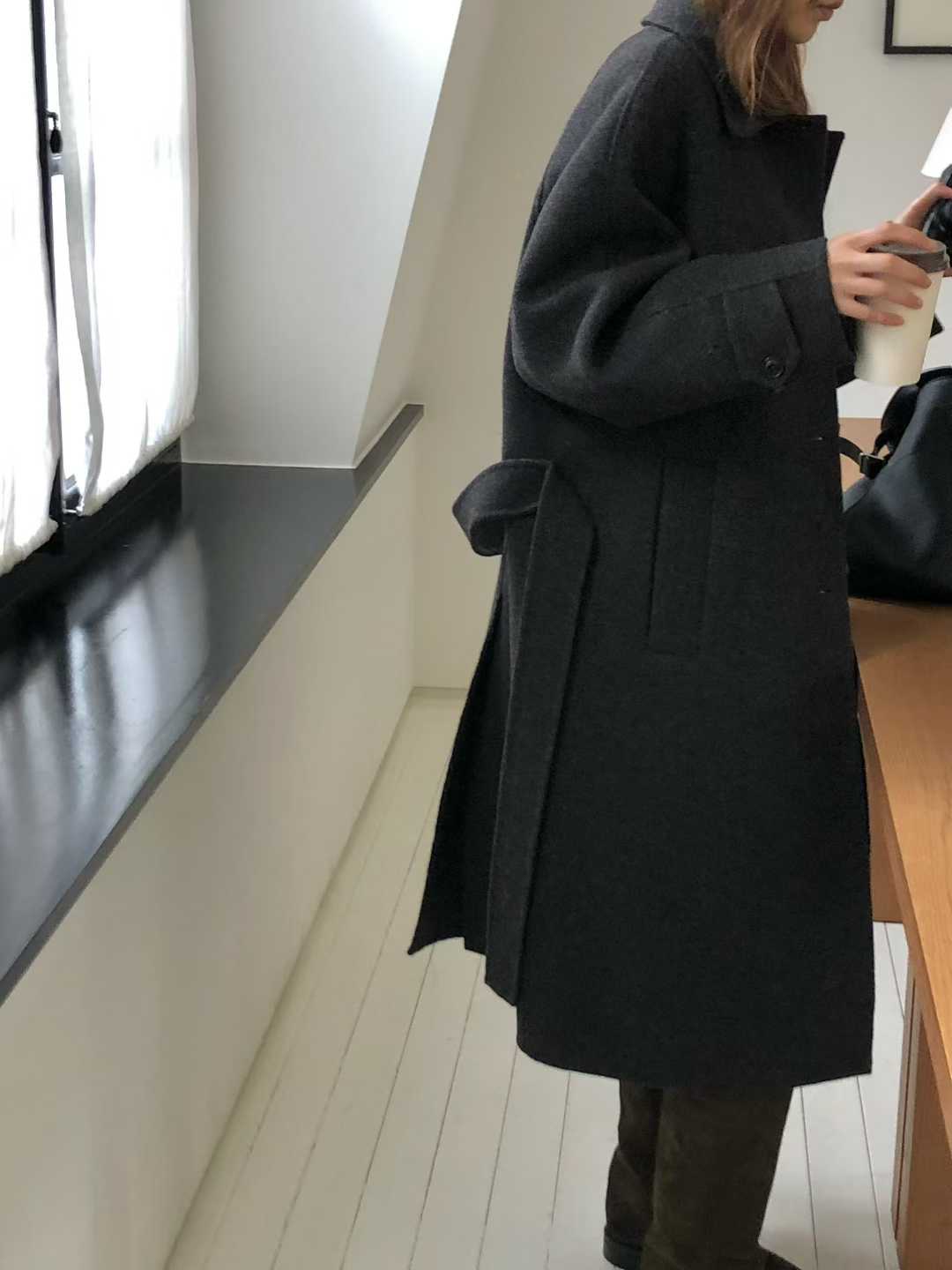 B118.大V家英國100%WOOL手工長大衣