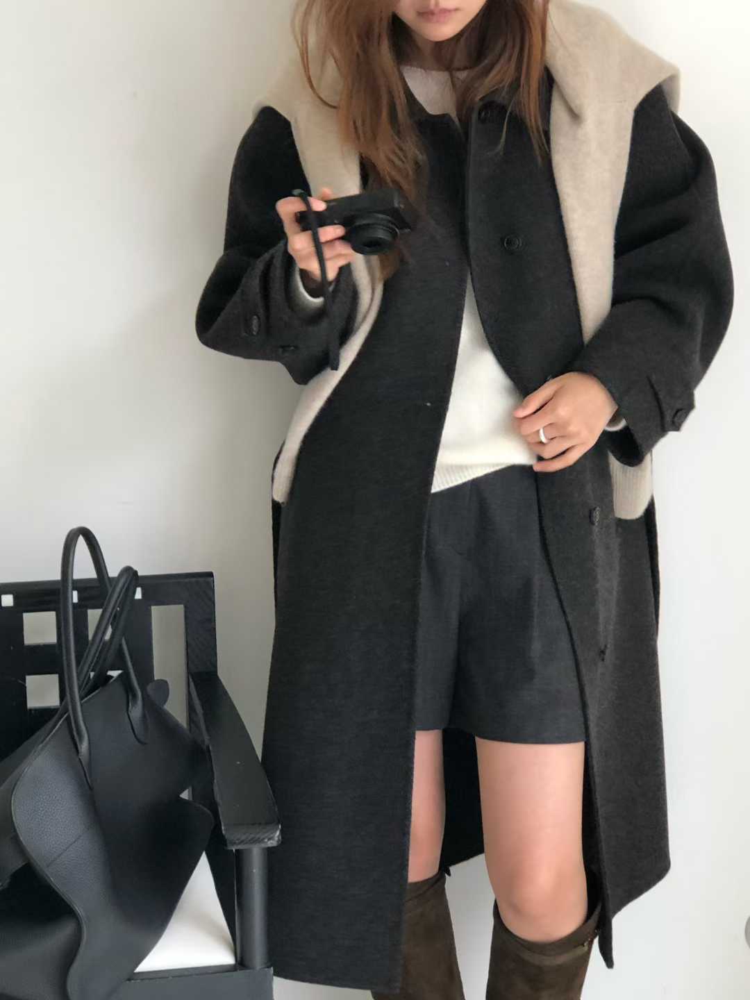 B118.大V家英國100%WOOL手工長大衣