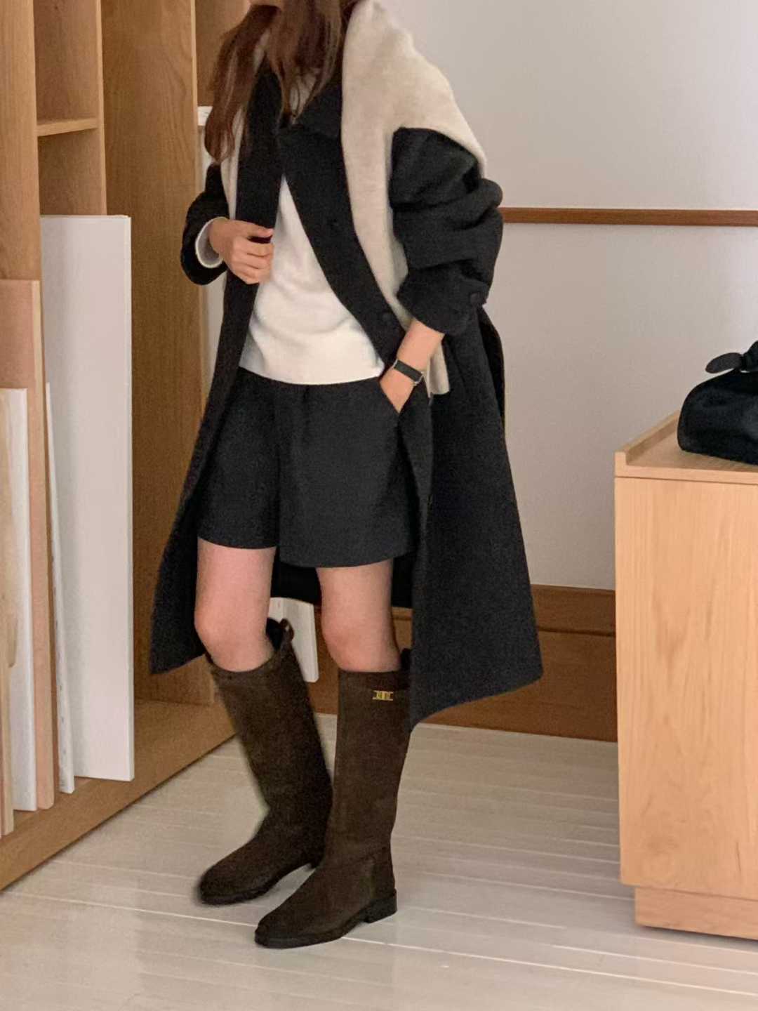 B118.大V家英國100%WOOL手工長大衣