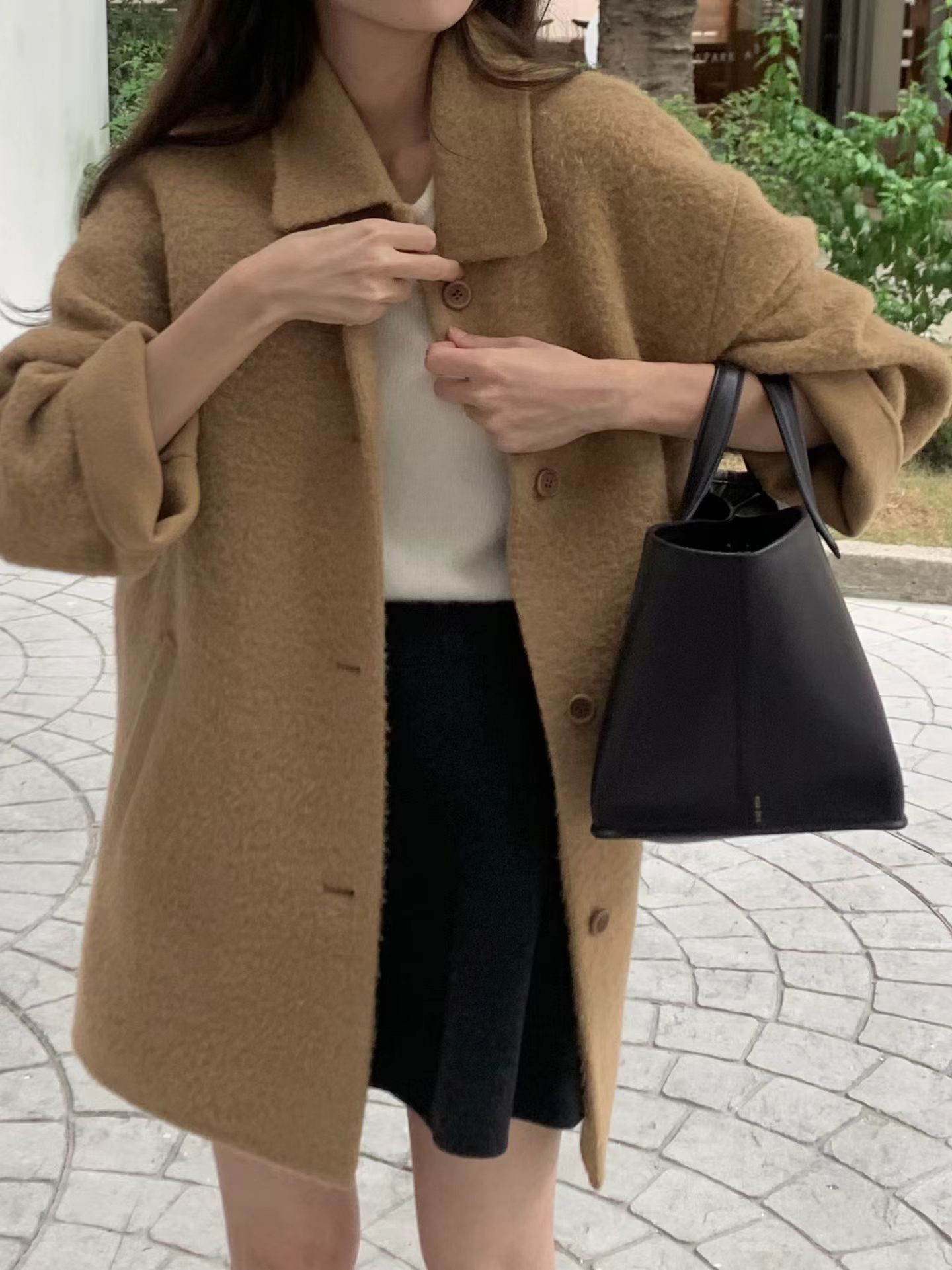 B108.顏值家名媛女孩手工大衣