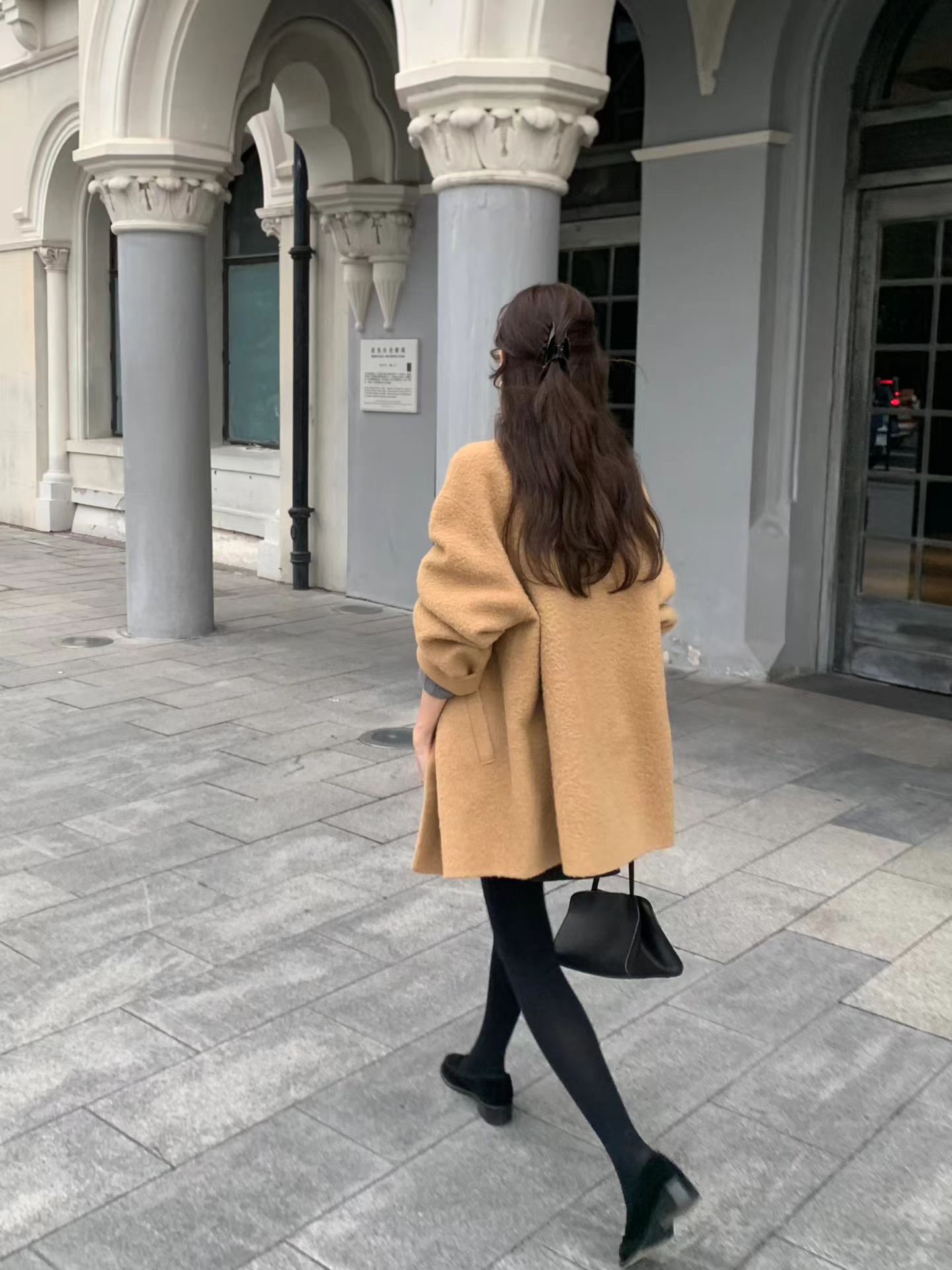 B108.顏值家名媛女孩手工大衣