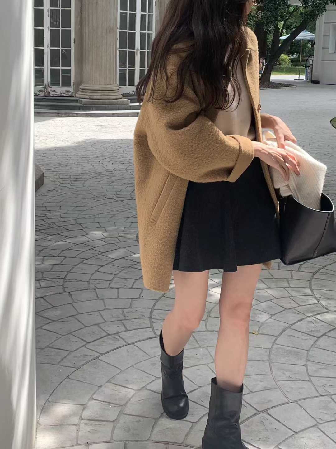 B108.顏值家名媛女孩手工大衣