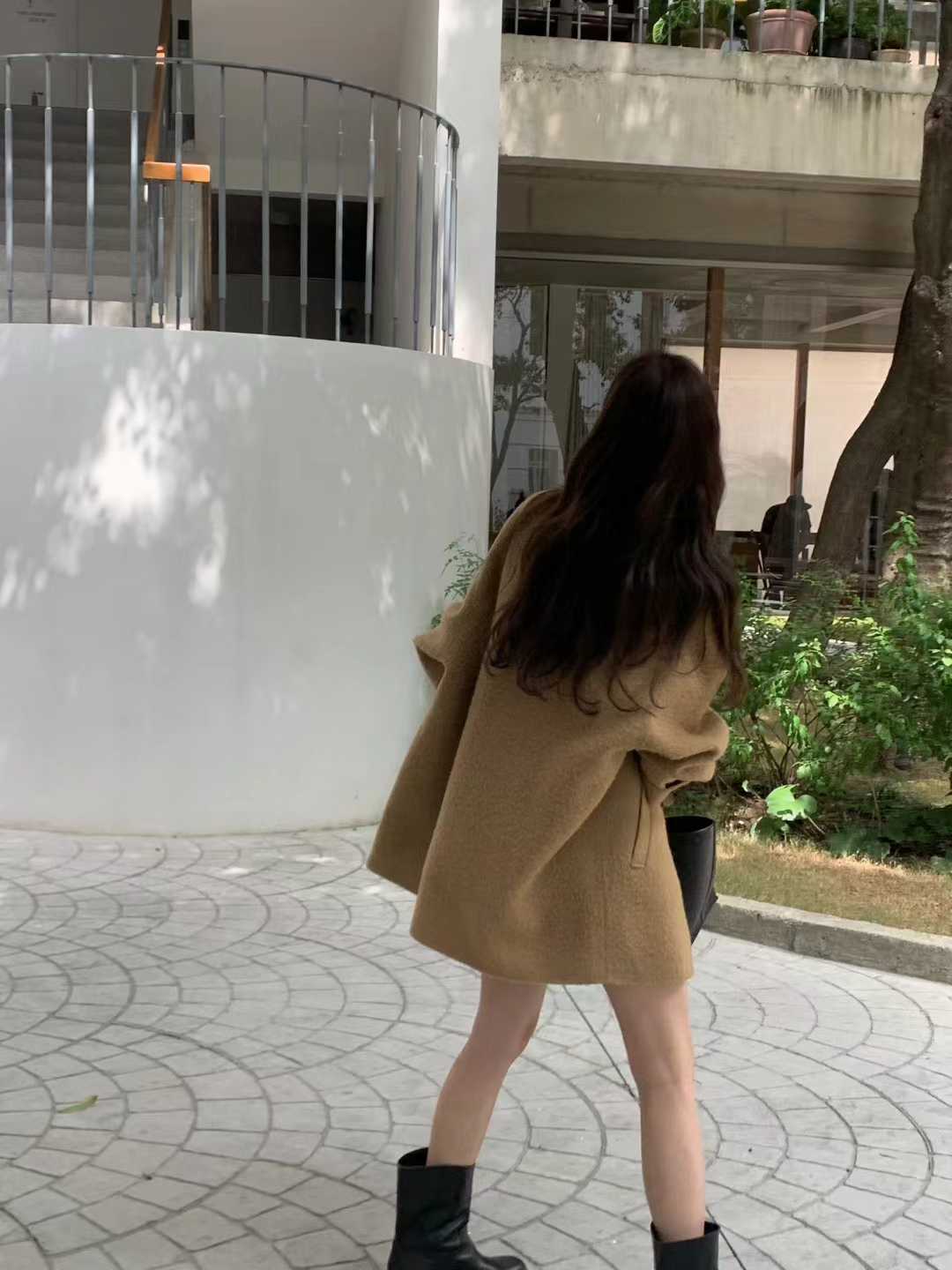 B108.顏值家名媛女孩手工大衣