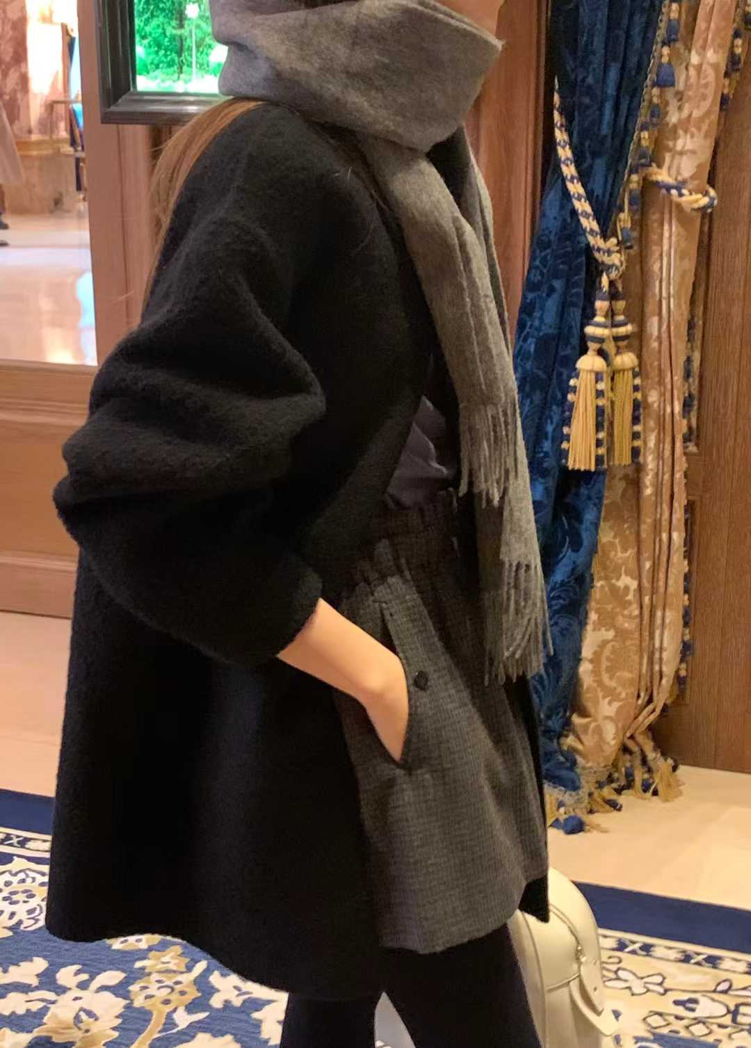 B108.顏值家名媛女孩手工大衣