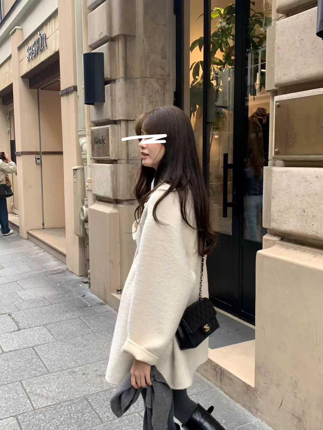 B108.顏值家名媛女孩手工大衣