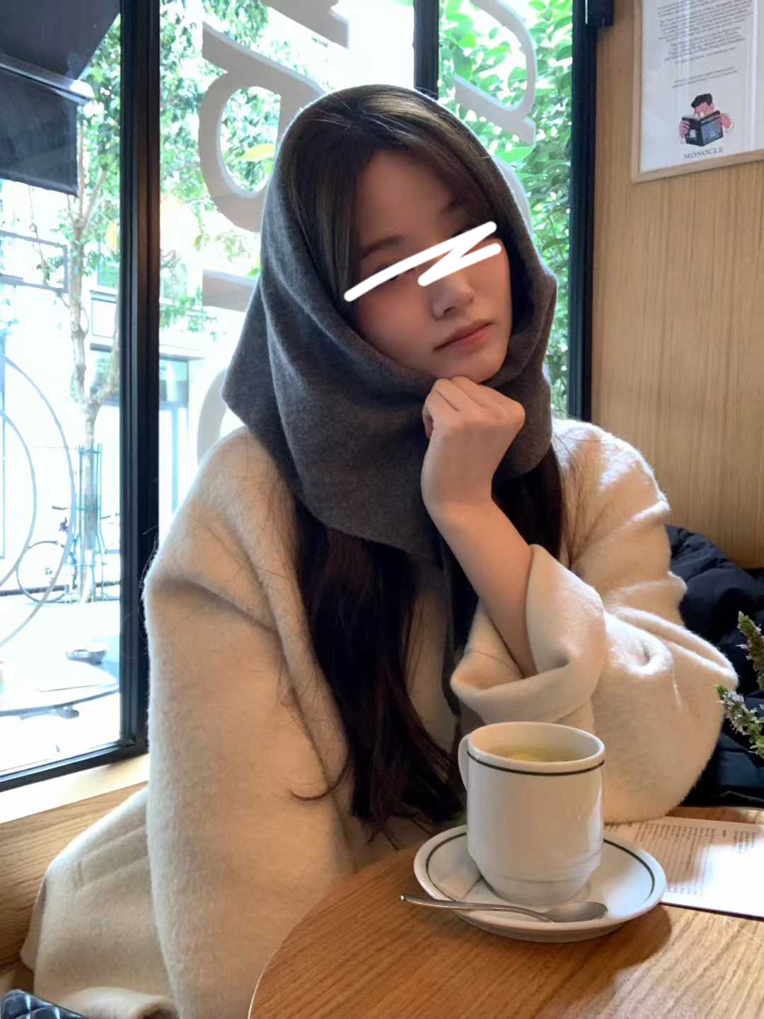 B108.顏值家名媛女孩手工大衣