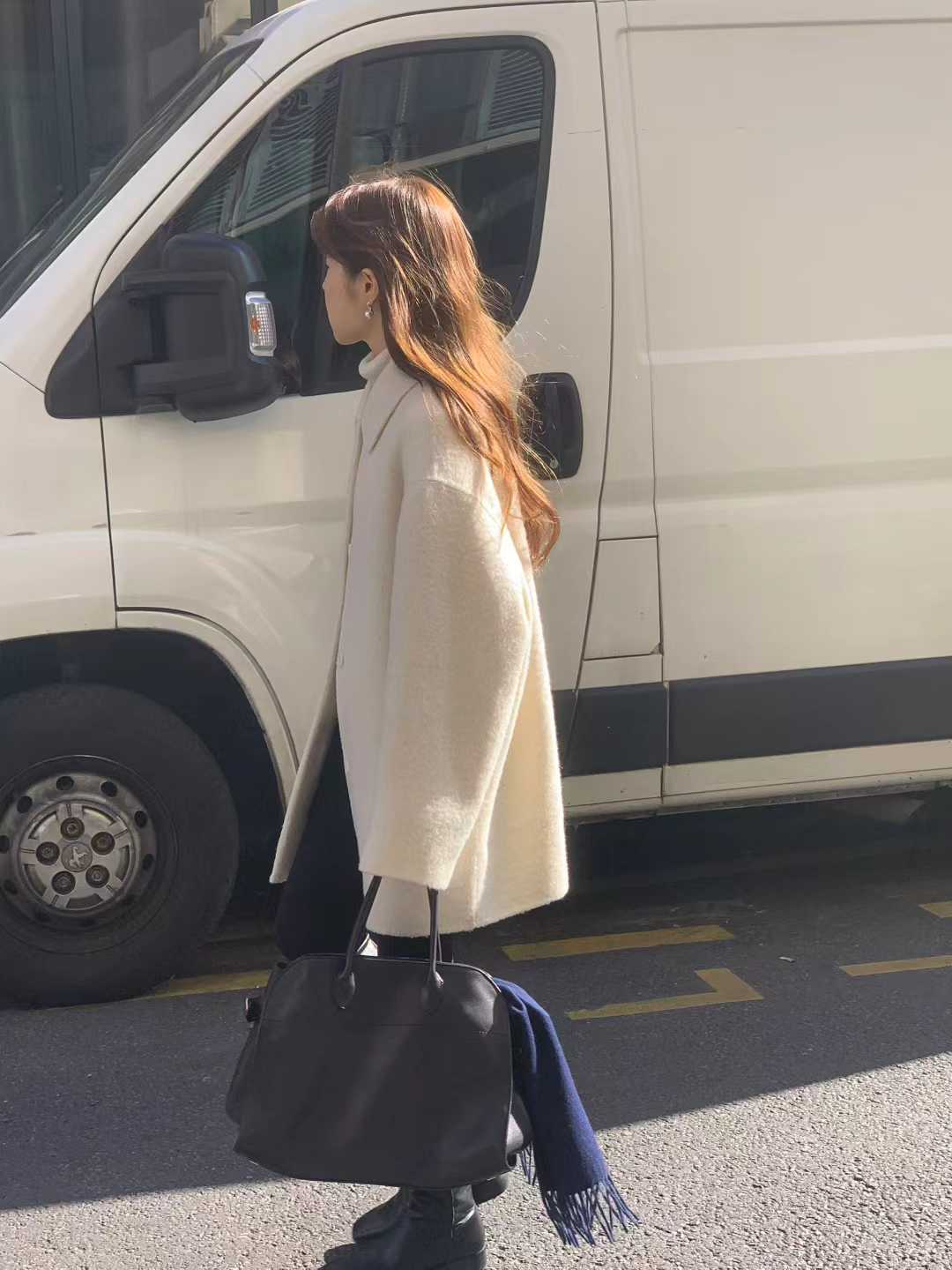 B108.顏值家名媛女孩手工大衣