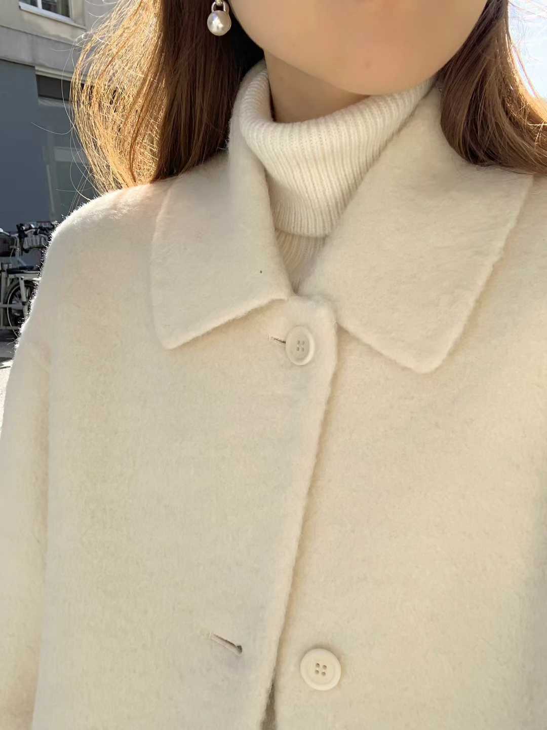 B108.顏值家名媛女孩手工大衣
