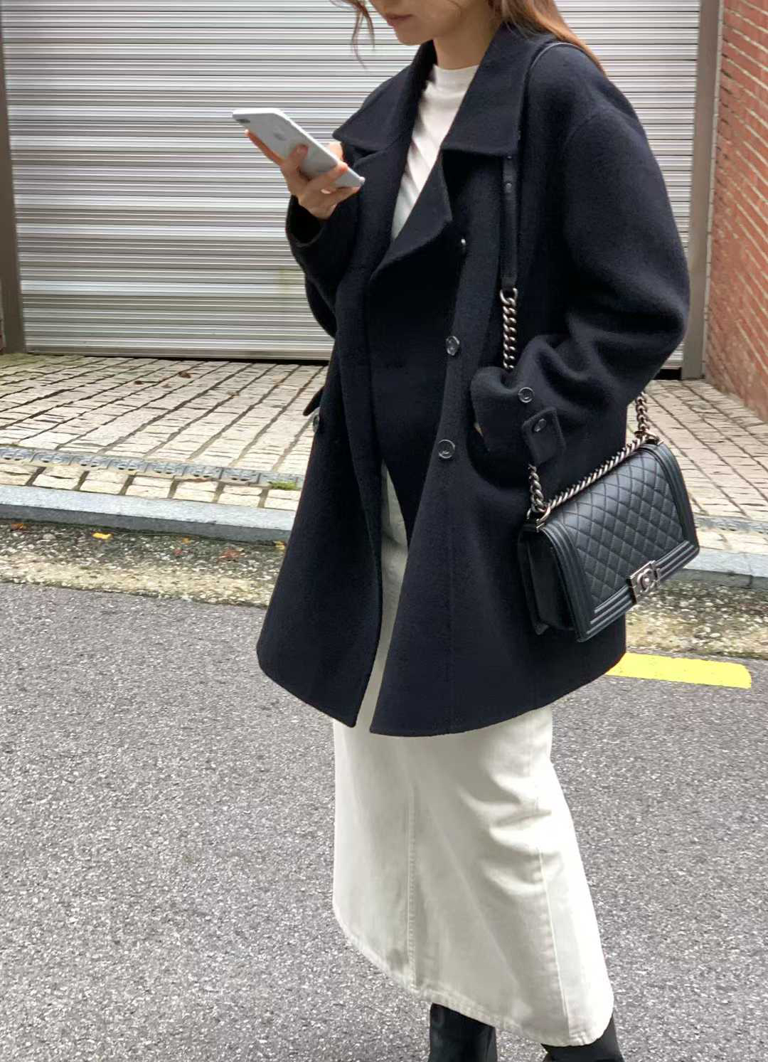B119.大V家90%WOOL名媛手工大衣