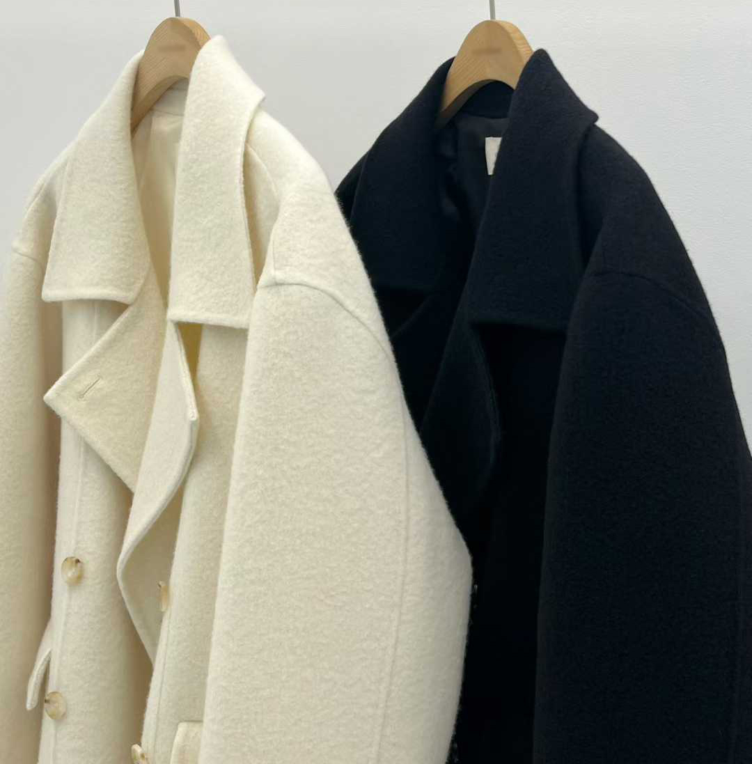 B119.大V家90%WOOL名媛手工大衣